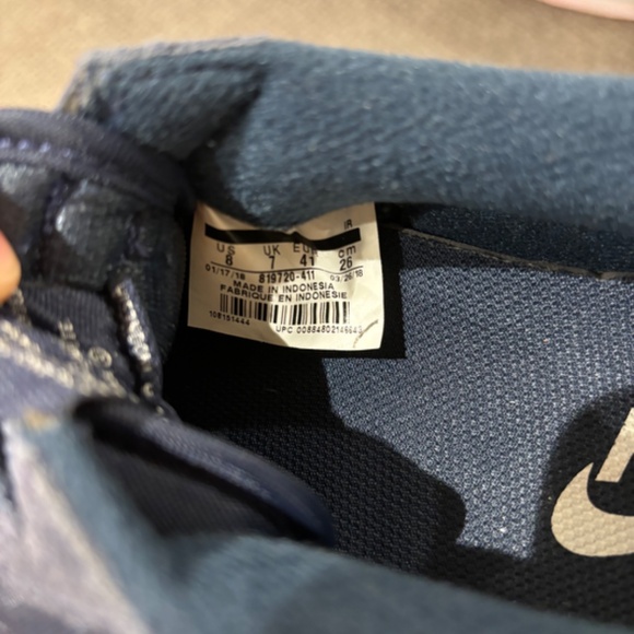 Nike Cortez Blue and White Sneakers - Picture 5 of 5